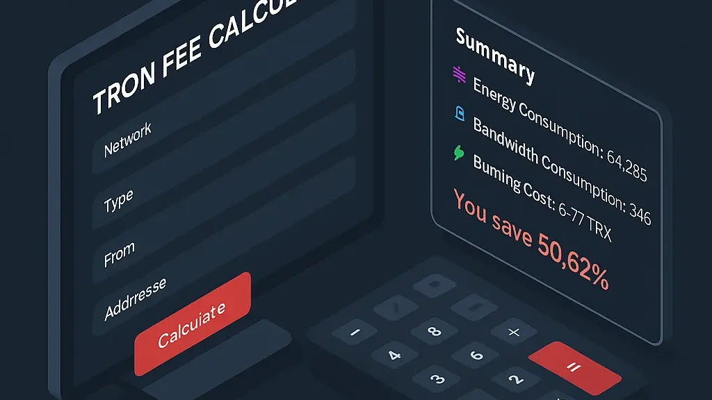 New: Tron Fee Calculator for TRX, TRC10, TRC20 and TRC721